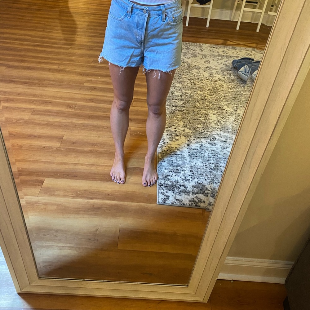 Levi’s light wash shorts
